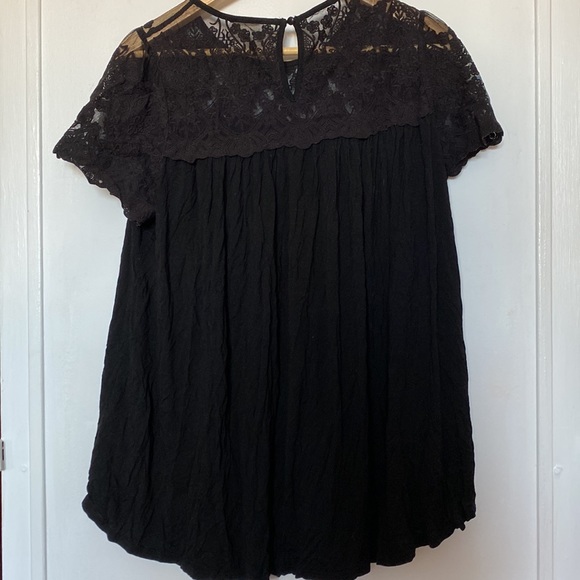Black Lace Maternity Short Sleeve Pinkblush - Picture 4 of 5